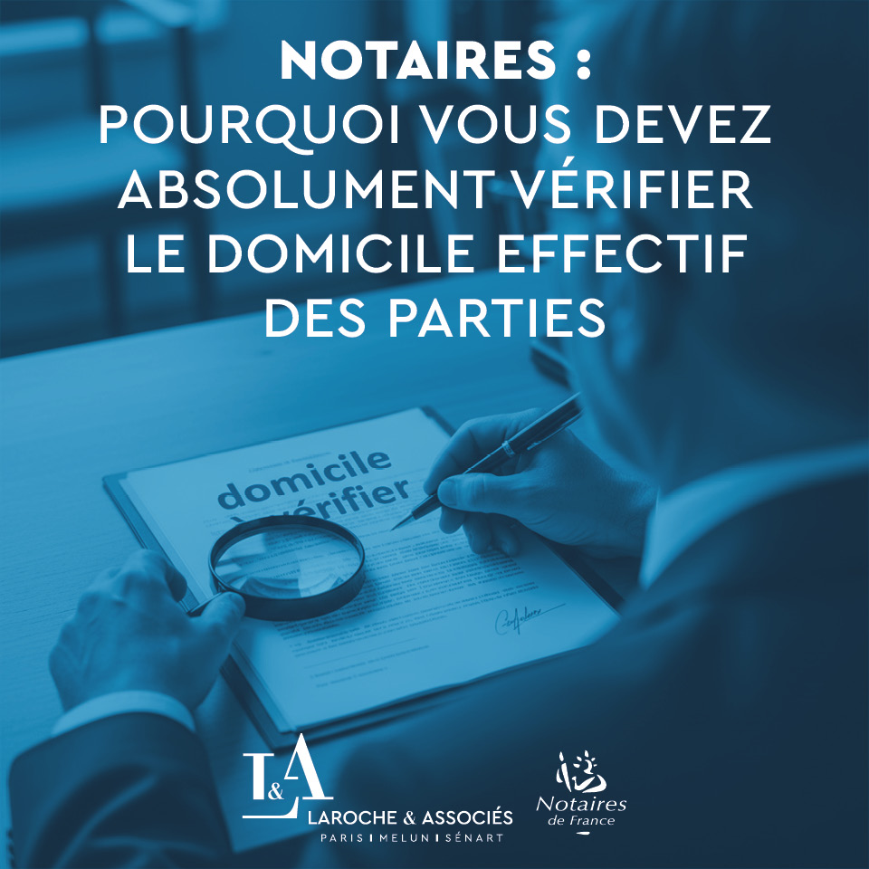 Notaires : pourquoi vous devez absolument vérifier le domicile effectif des parties