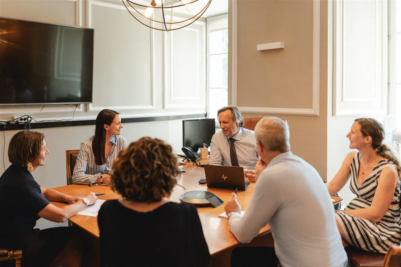 L’équipe Laroche & Associés devant l’Étude